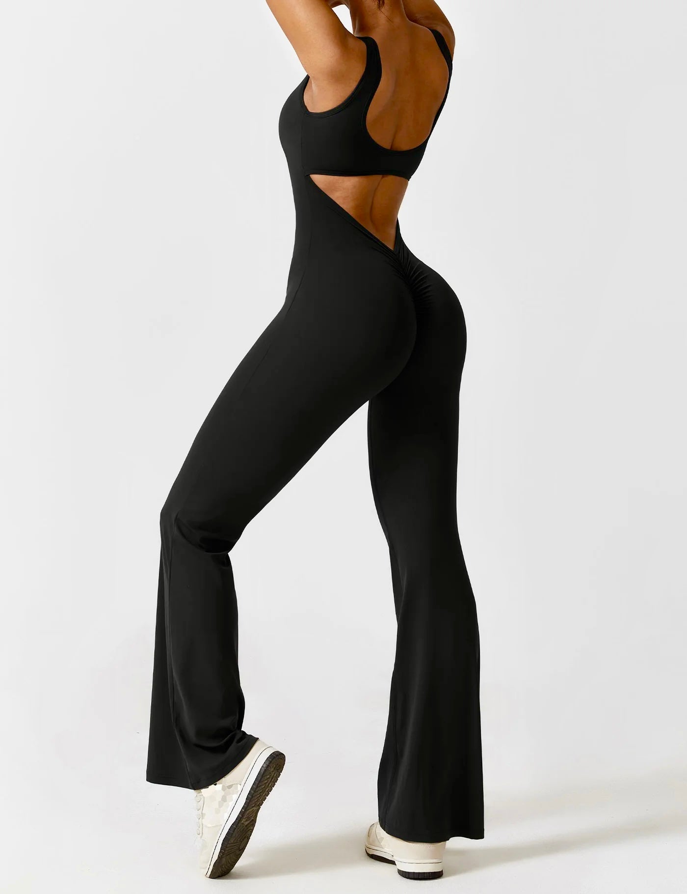 jeni snatched jumpsuit - black
