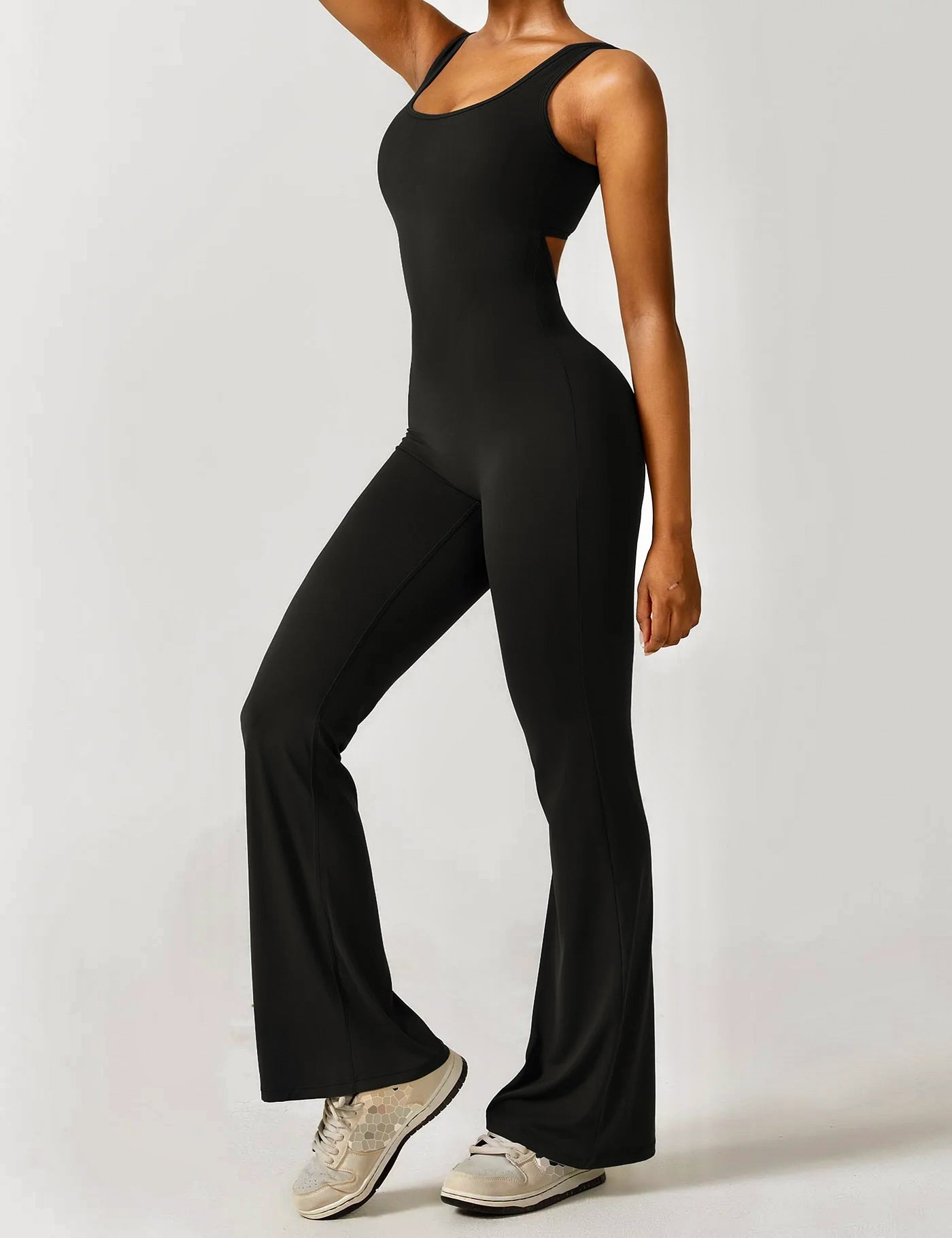 jeni snatched jumpsuit - black