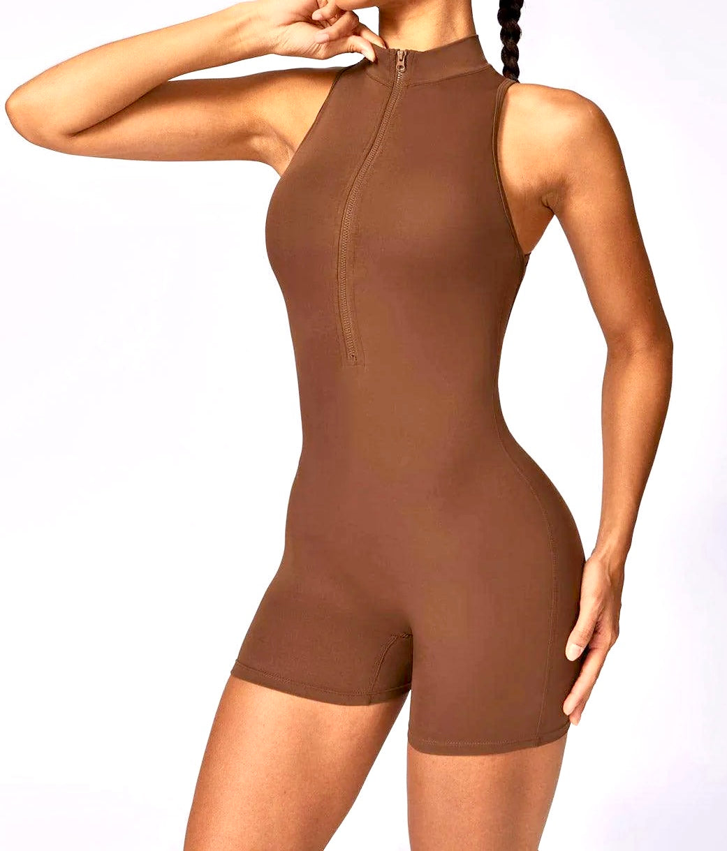 baby Got back romper - brown