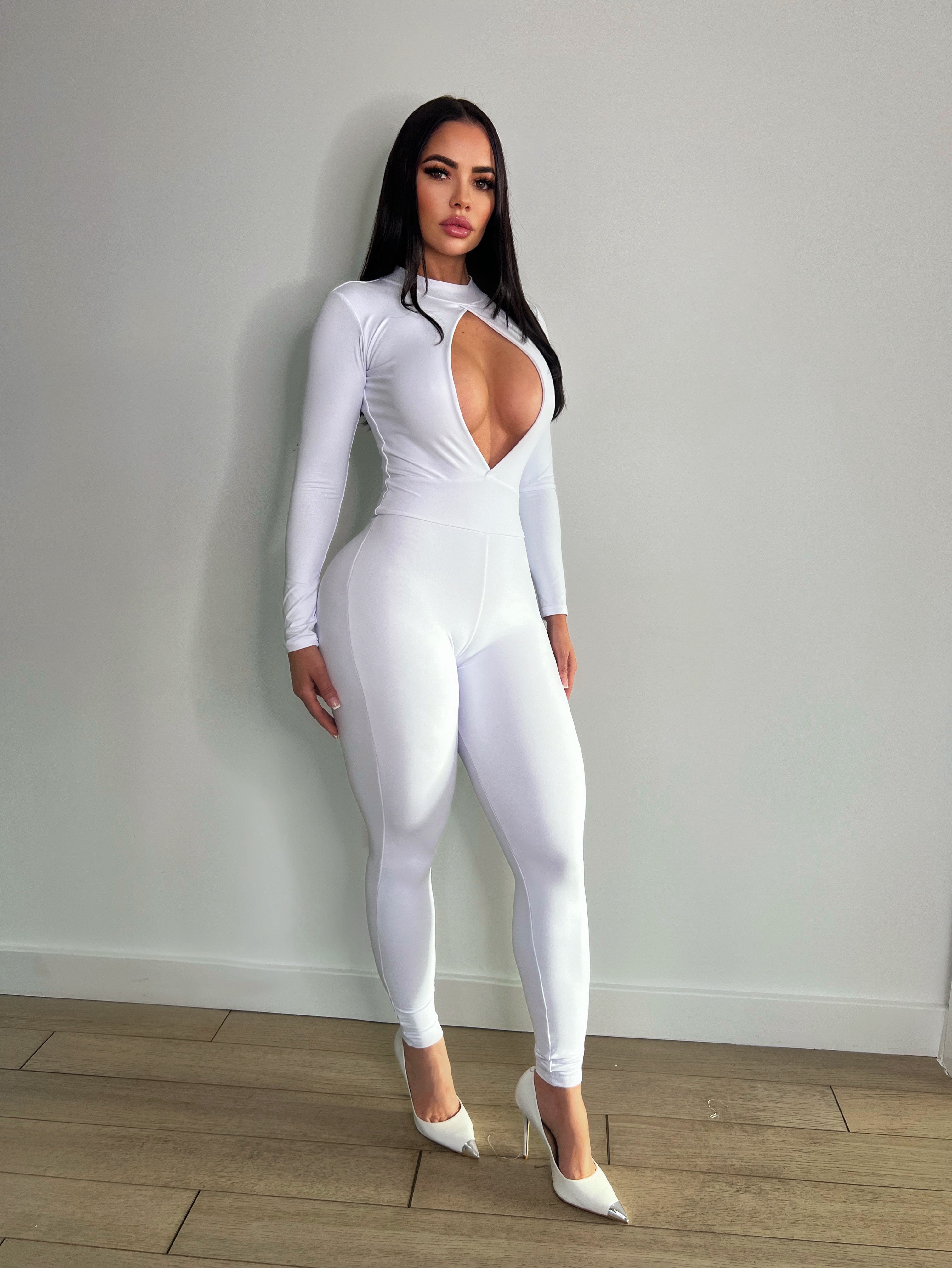 Smooth snatched Jumpsuit - White
