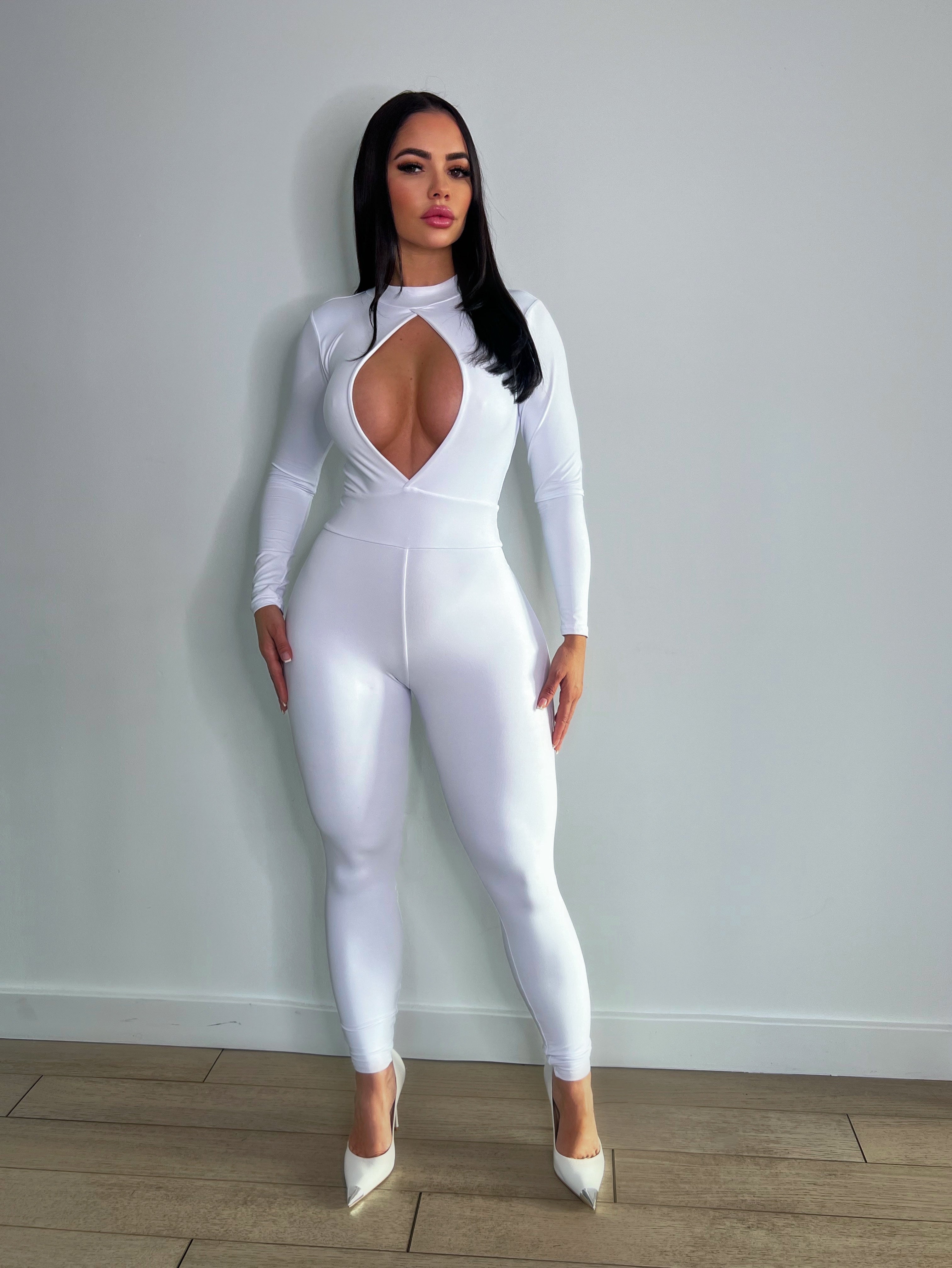 Smooth snatched Jumpsuit - White