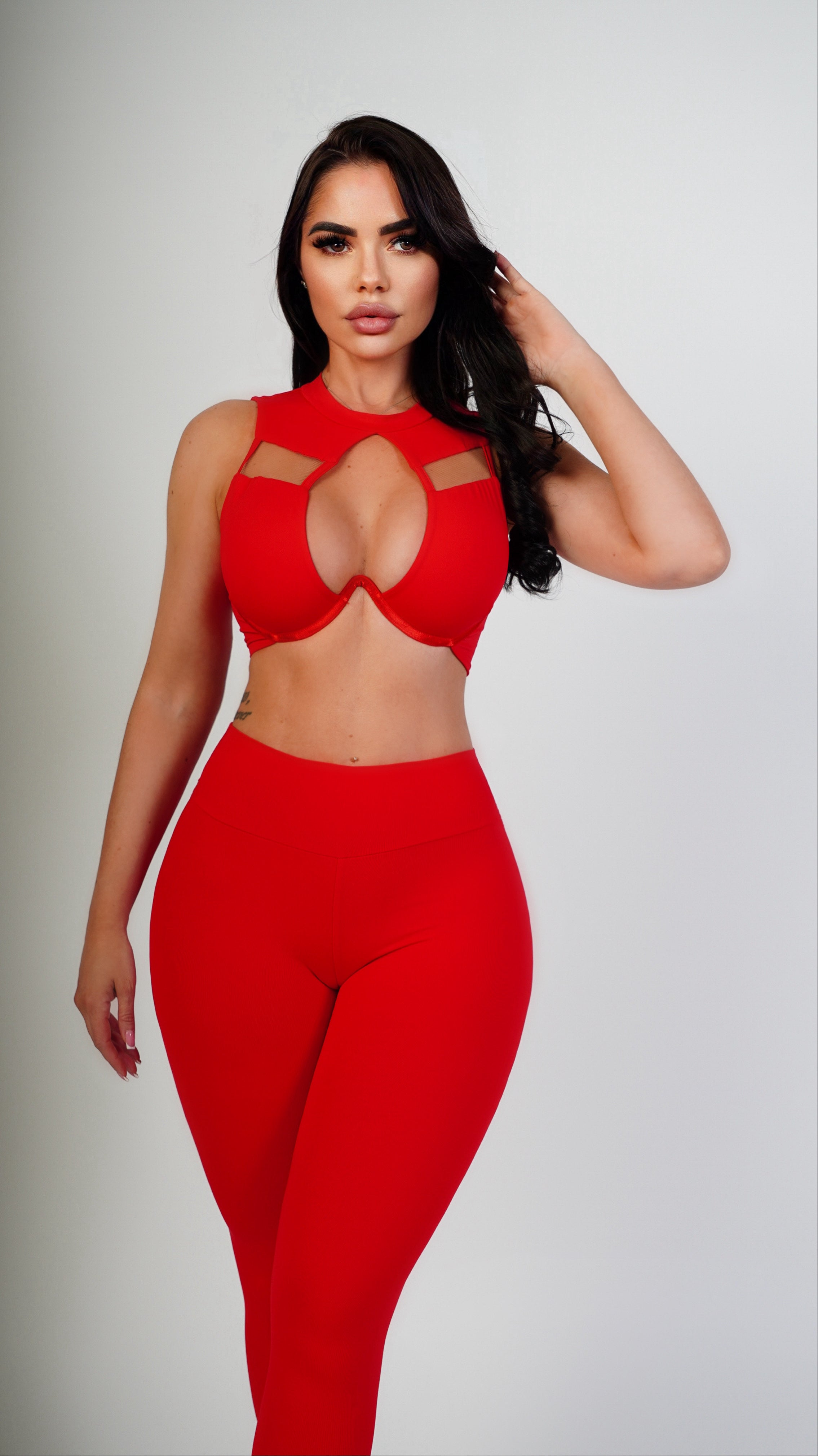 In your dream pant Set - red