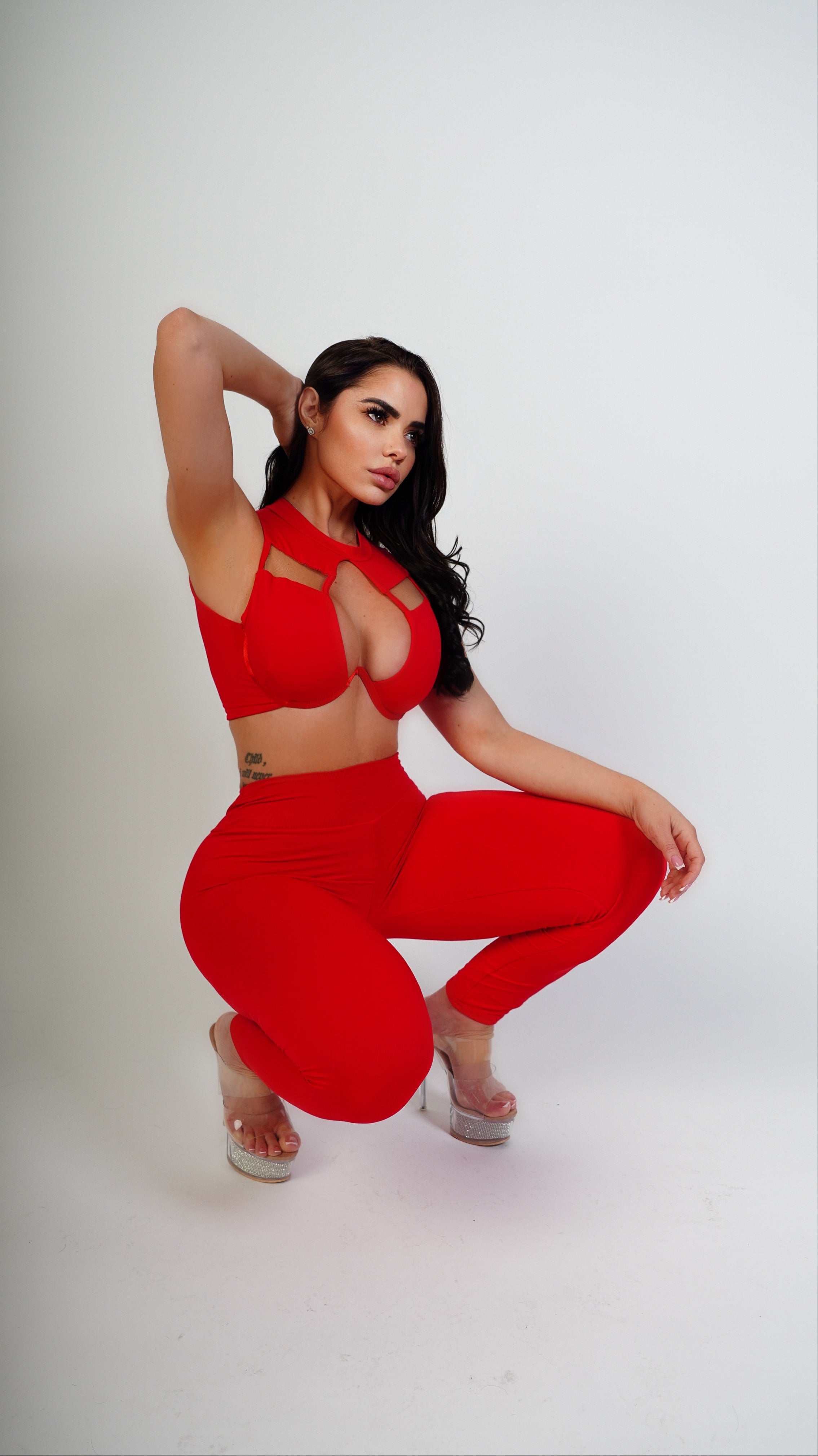 In your dream pant Set - red
