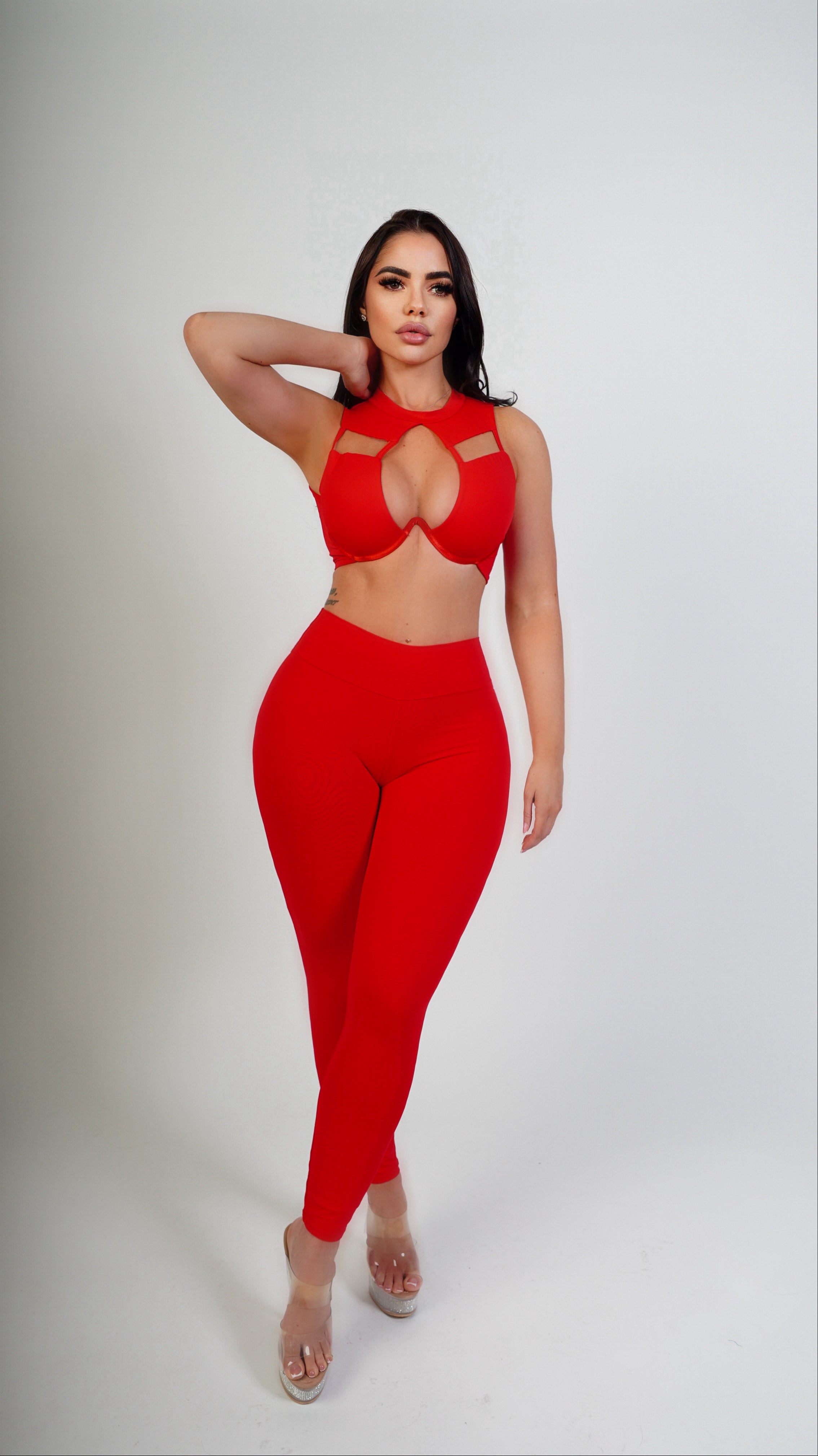 In your dream pant Set - red
