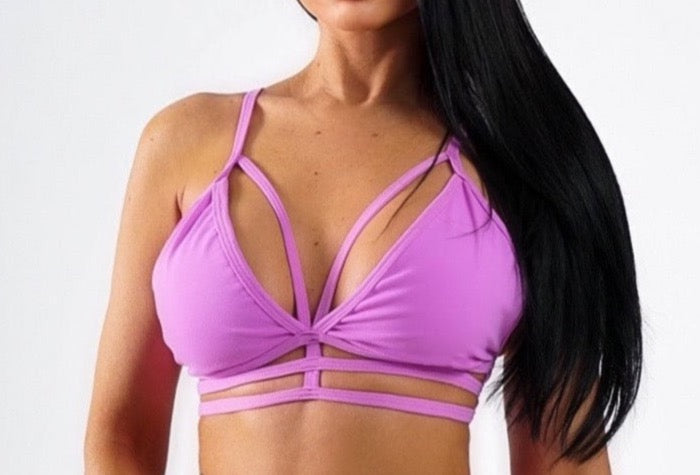 Purple Crossed Top